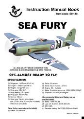 Black Horse Model SEA FURY BH148 Instruction Manual Book