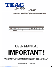 Teac SDB450 User Manual