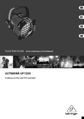 Behringer ULTRAPAR UP1200 Quick Start Manual