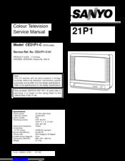 Sanyo CE21P1-C Service Manual