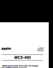 Sanyo MCX-400 Instruction Manual