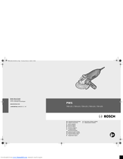 Bosch PWS 700-115 Original Instructions Manual