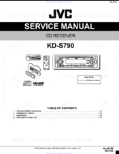 JVC KD-S790 Service Manual