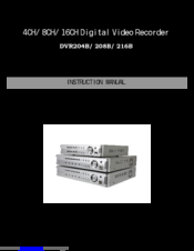 Lilin DVR208B Instruction Manual