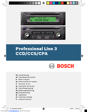 Bosch CCS series Operating Instructions Manual