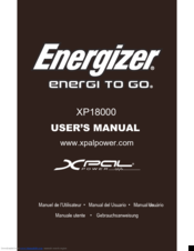 Energizer xp18000 User Manual