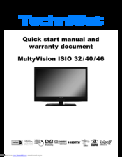 TechniSat MultyVision ISIO 32 Quick Start Manual
