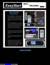 Korg MR-1000 Easy Start