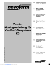 Novoferm VivoPort K3 Installation Instructions Manual