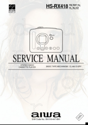 Aiwa HS-RX418 Service Manual