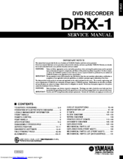 Yamaha DRX-1 Service Manual