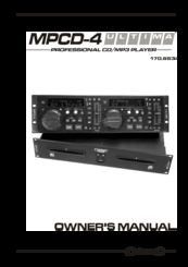 Citronic MPCD-4 Ultima Owner's Manual