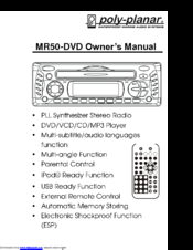 poly-planar MR50-DVD Owner's Manual