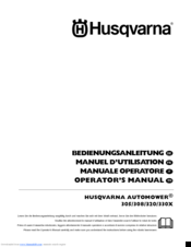 Husqvarna AUTOMOWER 305 Operator's Manual