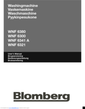 Blomberg WNF 6321 User Manual