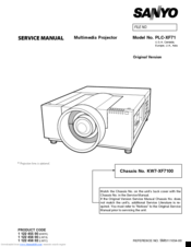 Sanyo PLC-XF71 Service Manual
