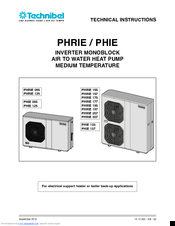 Technibel PHRIE 175 Technical Instructions