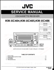 JVC KW-XC406 Service Manual