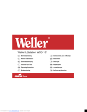Weller wsd 161 Operating Instructions Manual