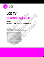 LG 19LG3000 Service Manual