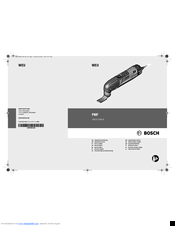 Bosch PMF 1900 E Original Instructions Manual