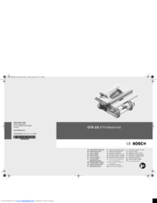 Bosch GTS 10 J Professiona Original Instructions Manual