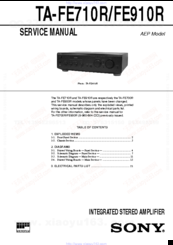 Sony TA-FE710R Service Manual