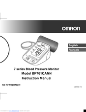 Omron BP761CANN Instruction Manual