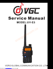 VGC UV-E5 Service Manual