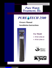 Pure Water PTSF-2510-10 Owner's Manual