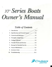 Cruisers Yachts 37' Series Owner's Manual