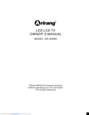Arirang AR-5088D Owner's Manual