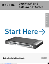 Belkin OmniView F1DP108Gea Quick Installation Manual