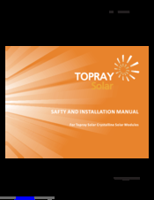 Topray Solar TPSP6U Safety And Installation Manual