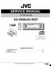 JVC KD-S598 Service Manual