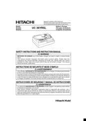 Hitachi UC 36YRSL Safety Instructions And Instruction Manual