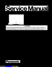 Panasonic Viera TC-37LZ85 Service Manual