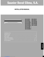 Saunier Duval SDC 065 W Installation Manual