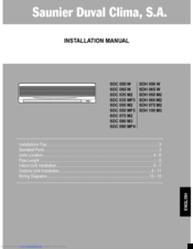 Saunier Duval SDC 050 W Installation Manual