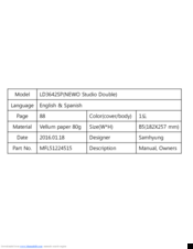 LG LSWD306ST Owner's Manual