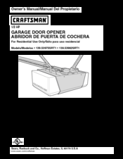 Craftsman 139.53975SRT1 Owner's Manual