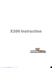 HobbyKing x200 Instruction