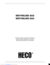 Heco NEW PHALANX 302A Owner's Manual