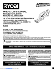 Ryobi P2900 Manuals | ManualsLib