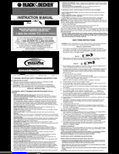 Black & Decker VP940 Instruction Manual