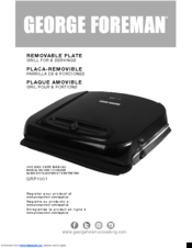 George Foreman GRP1001 Use And Care Manual