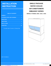 Unitary Products Group C*ED060A Series Installation Instruction