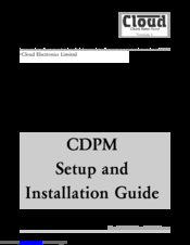 Cloud CDPM Setup And Installation Manual