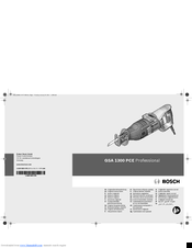 Bosch GSA 1300 PCE Professional Original Instructions Manual