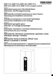 Stiebel DHF 15 C Operating And Installtion Instructions
